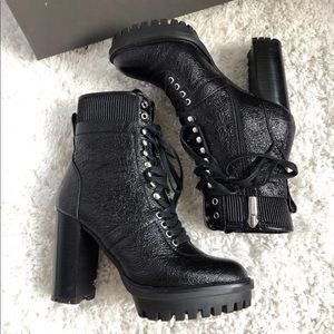 Vince Camuto Lace Up Heeled Booties